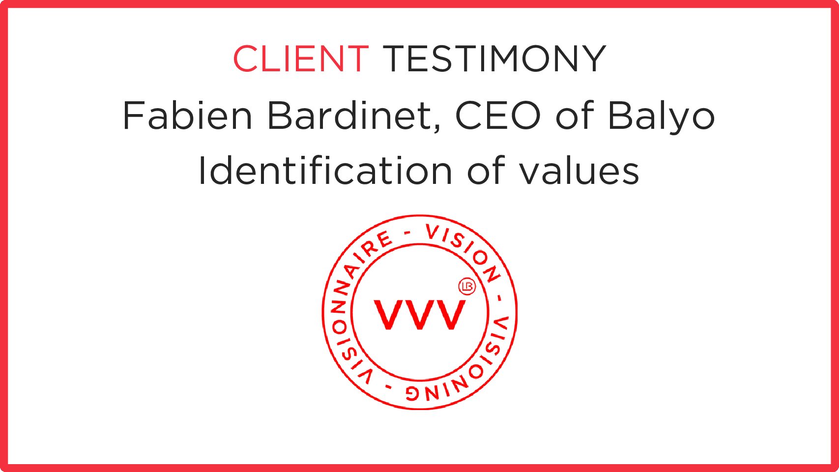 Defining the company’s values