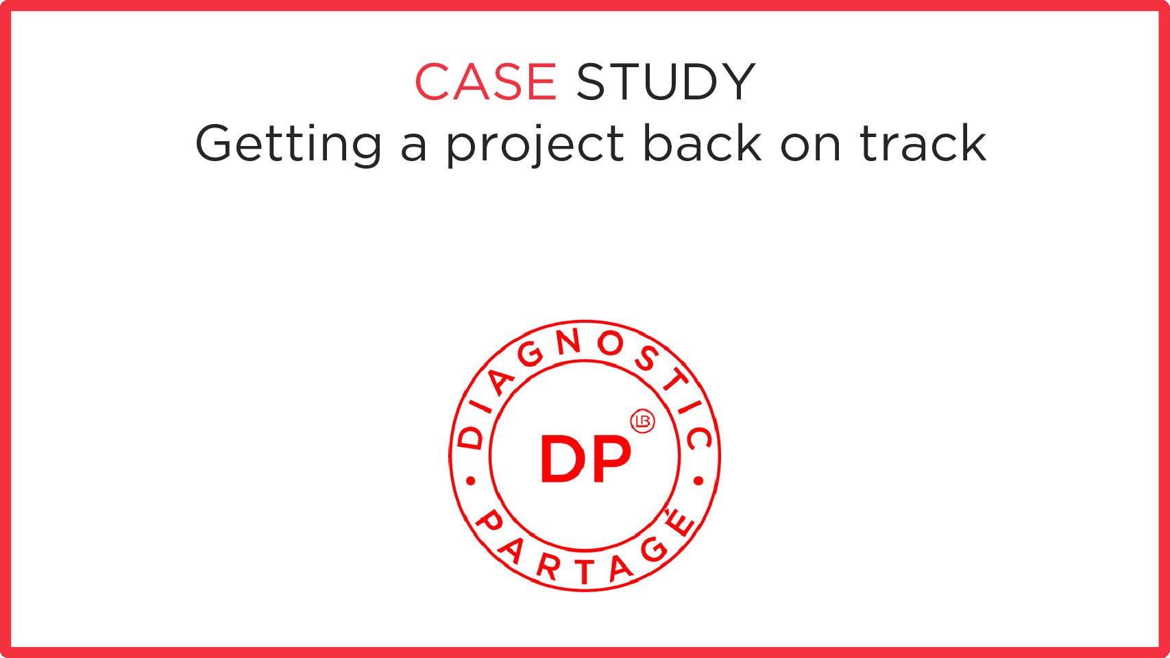 Getting a project back on track